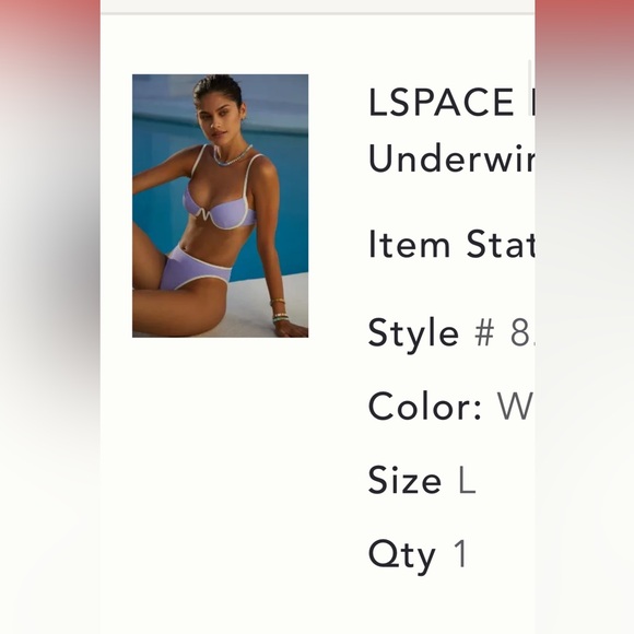 L space Nico underwire bikini top - Picture 4 of 4
